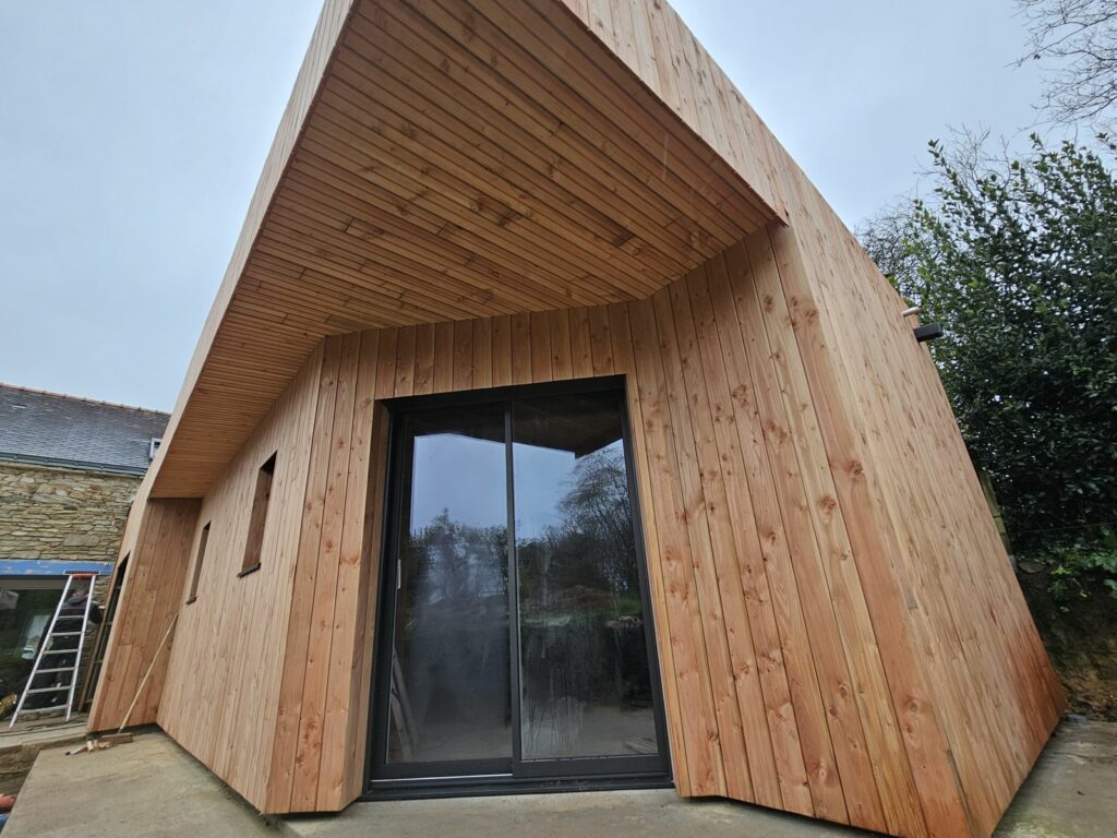 Extension ossature bois à Sainte-Anne-sur-Brivet