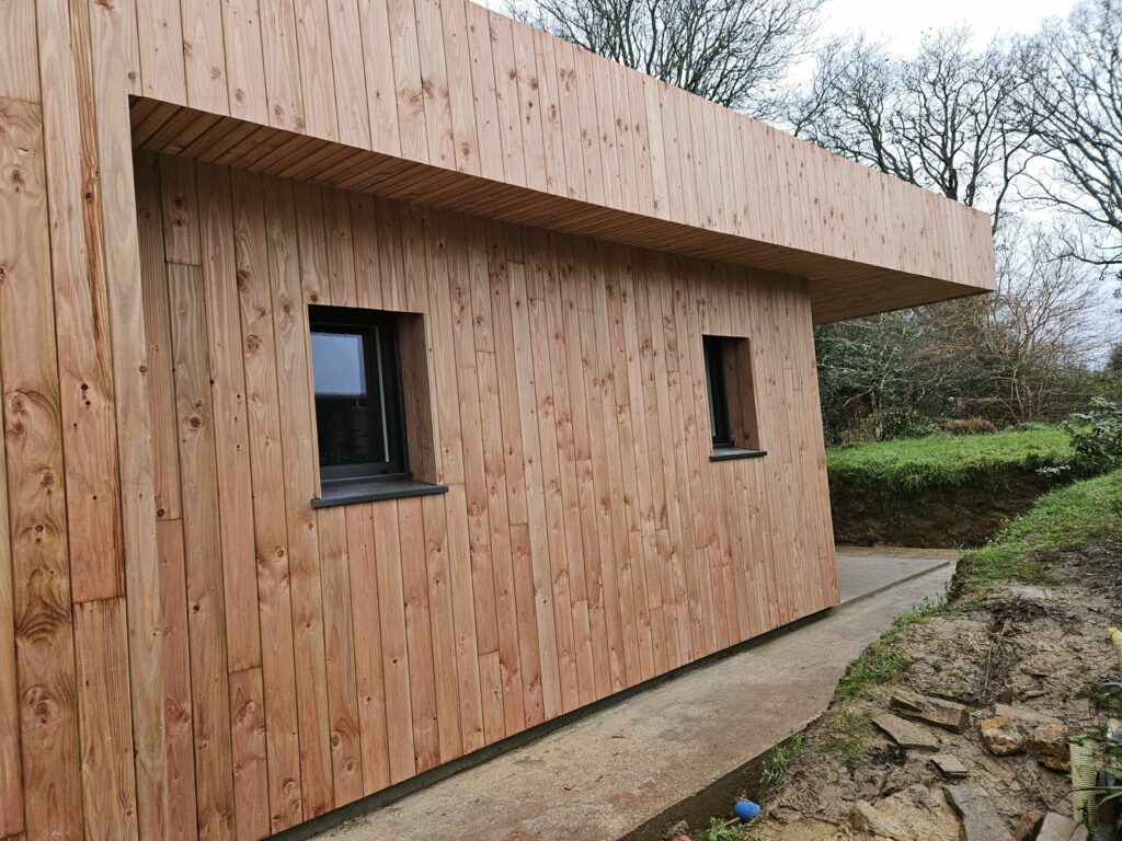 Extension ossature bois à Sainte-Anne-sur-Brivet
