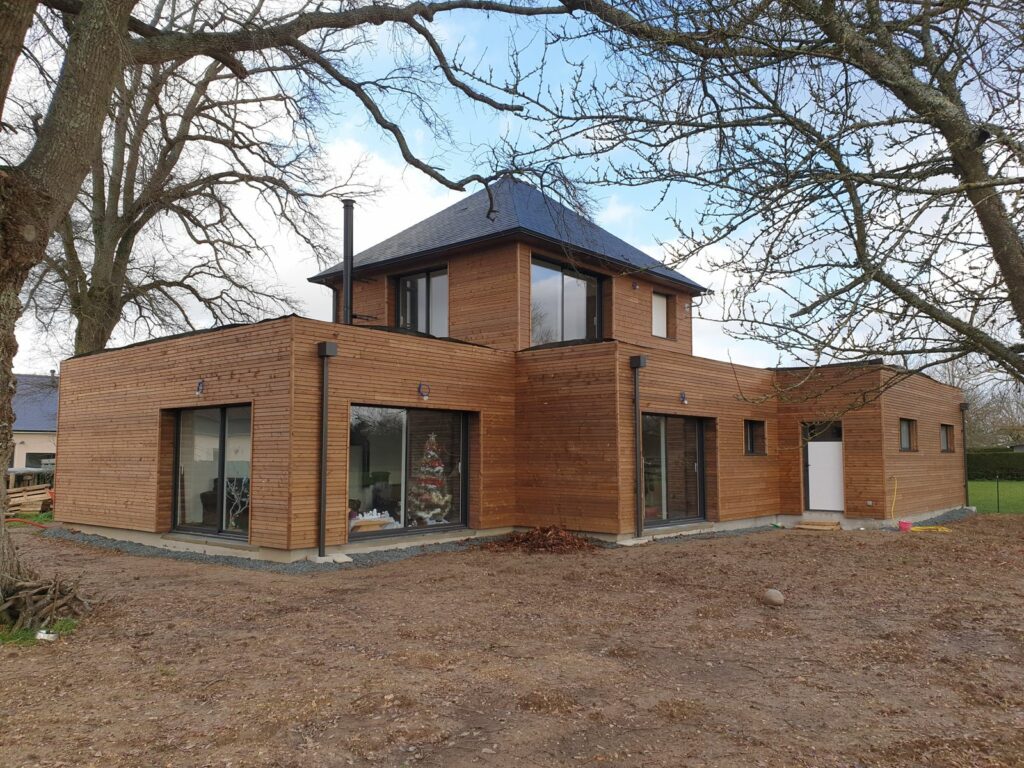 Maison ossature bois à Quilly